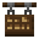 Minecraft Dark Oak Hanging Sign item icon (latest, transparent PNG)