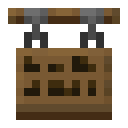 Minecraft Spruce Hanging Sign item icon (latest, transparent PNG)