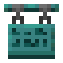 Minecraft Warped Hanging Sign item icon (latest, transparent PNG)