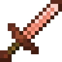 Minecraft Copper Sword item icon (latest, transparent PNG)