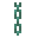 Minecraft Waxed Oxidized Copper Chain item icon (latest, transparent PNG)