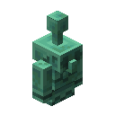 Minecraft Waxed Oxidized Copper Golem Statue item icon (latest, transparent PNG)