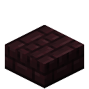 Minecraft Nether Brick Slab item icon (latest, transparent PNG)