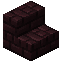Minecraft Nether Brick Stairs item icon (latest, transparent PNG)