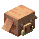 Minecraft Piglin Head item icon (latest, transparent PNG)
