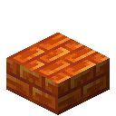 Minecraft Resin Brick Slab item icon (latest, transparent PNG)