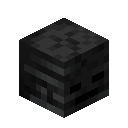 Minecraft Wither Skeleton Skull item icon (latest, transparent PNG)